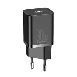 Charger 1xUSB-C, up to 30W, QuickCharge: Baseus Super Si - Black