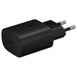 Charger 1xUSB-C, up to 25W, Quick Charge: Samsung TA800 - Black