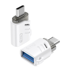 USB 3.0, female - USB-C, male, OTG adapter: Xo Nb256b - White