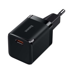 Charger 1xUSB-C, up to 30W, QuickCharge up to 20V 1.5A: Baseus GaN3 - Black