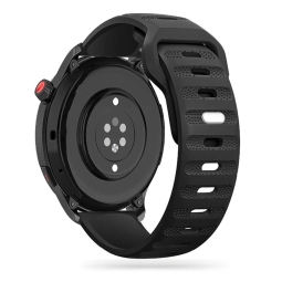 Ремешок для часов 20mm Силиконовый - Samsung Watch 40-41mm, Huawei Watch 42mm: Tech Icon - Чёрный