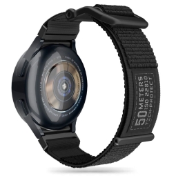 Strap for watch 20mm Braided - Samsung Watch 40-41mm, Huawei Watch 42mm: Tech Mellow - Black