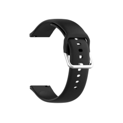Ремешок для часов 22mm Силиконовый - Samsung Watch 44-46mm, Huawei Watch 46mm: Tech Icon - Чёрный