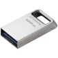128GB флешка Kingston Micro, USB 3.2, до R200 МБайт/с -  Серебристый