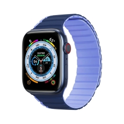 Ремешок для часов Apple Watch 38-41mm - Силикон: Dux LD - Тёмно-синий