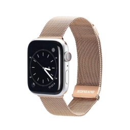 Strap for watch Apple Watch 38-41mm - Stainless steel: Dux Milanese - Gold