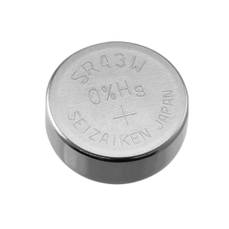 SR43 watch battery, 1x - Seiko - SR43, SR1142, L1142, 301, 386 - SG12, LR1142, AG12, LR43, 186