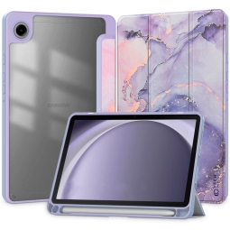 Чехол, обложка Samsung Galaxy Tab A9 8.7", X110, X115 - Фиолетовый Мрамор 