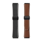 Strap for watch 22mm Leather - Samsung Watch 44-46mm, Huawei Watch 46mm: Dux YA - Black