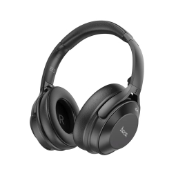 Juhtmeta kõrvaklapid, Bluetooth 5.3, Hybrid ANC, kuni 46 tundi, AUX: Hoco W37 - Must