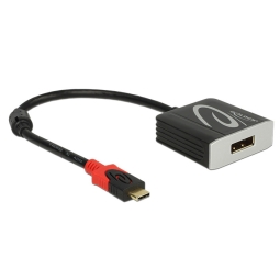 Adapter: USB-C, pistik - DisplayPort, 4K 60Hz, pesa: Delock 62727
