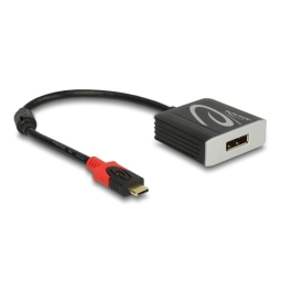 Adapter: USB-C, pistik - DisplayPort, 4K 60Hz, pesa: Delock 63312