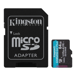 64GB microSDXC карта памяти Kingston Canvas Select Plus, до R100 MB/s