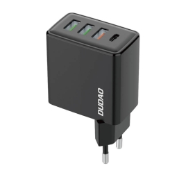 Charger 1xUSB-C + 3xUSB, up to 20W, QuickCharge up to 12V 1.67A: Dudao A5H - Black