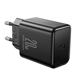 Charger 1xUSB-C, up to 20W, QuickCharge up to 12V 1.67A: Joyroom Tcf06 - Black
