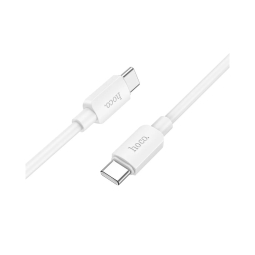 1m, USB-C - USB-C кабель, до 60W: Hoco X96 - Белый