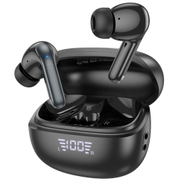 Беспроводные наушники Hoco EQ5 - Bluetooth, ANC, до 7 часов, с корпусом до 21 часов - Чёрный