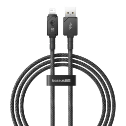 1m, Lightning - USB cable: Baseus Aramid Fiber - Black