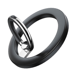Кольцо держатель для телефона, металлические пластинки для Magsafe магнитных держателей: Joyroom Mag-M2 - Чёрный