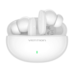 Juhtmevabad kõrvaklapid Vention Elf E01 - Bluetooth, SBC, kuni 7 tundi, korpusega kuni 21 tundi - Valge