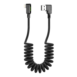 0.5-1.8m, Lightning - USB cable: Mcdodo Spring CA-7300 - Black