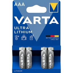 AAA liitium patarei, 4x - Varta - AAA - LR03, Mizinchikovye, FR03, MN2400, MX2400, MV2400, Type 286
