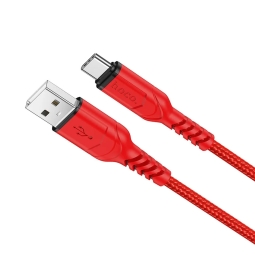 1m, USB-C - USB cable: Hoco X59 -  Red