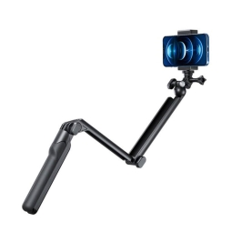 Seikluskaamera selfie pulk statiiv tripod, kuni 55cm: Telesin Multi Mount - Must