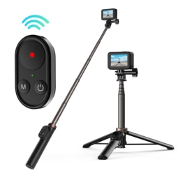 Селфи палка, трипод, до 71cm, Bluetooth, 146g: Telesin Vlog Selfie - Чёрный