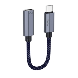 Lightning, female - USB-C, male, adapter: Hoco UA29A - Black