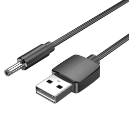 0.5m, USB - DC 3.5x1.0mm, kaabel, juhe