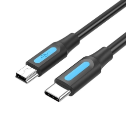 1m, Mini USB - USB-C кабель