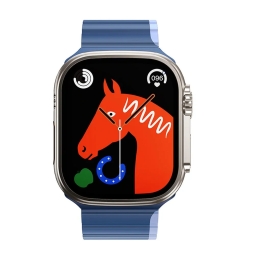 Strap for watch Apple Watch 42-49mm - Silicone: Hoco LD - Dark Blue