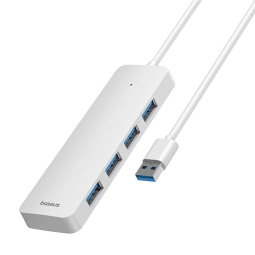Hub USB 3.0 hub: 4xUSB 3.0, 0.5m: Baseus UltraJoy - White