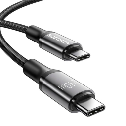 3m, USB-C - USB-C кабель, до 240W: Rocoren T2 - Чёрный