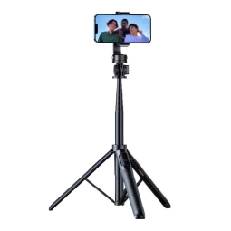 Selfie pulk, tripod, kuni 150cm, Bluetooth, 391g: Apexel D10 - Must