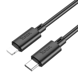 1m, Lightning - USB-C kaabel, juhe, kuni 20W: Hoco X88 - Must
