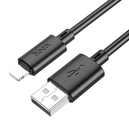 1m, Lightning - USB kaabel, juhe: Hoco X88 - Must