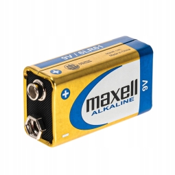 6LR61 leelispatarei, 1x - Maxell - 6LR61, Block, 6LF22, 6F22, 6KR61, 6HR61, MN1604, Krona, Äratuskell, Square