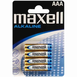 AAA батарейка, 4x - Maxell - AAA - LR03, Mizinchikovye, FR03, MN2400, MX2400, MV2400, Type 286