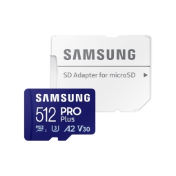 512GB microSDXC карта памяти Samsung Pro Plus, до W130/R180 MB/s