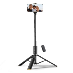 Selfie pulk, tripod, kuni 157cm, Bluetooth, 409g: Tech L08S - Must