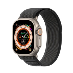 Strap for watch Apple Watch 42-49mm - Nylon: Dux YJ - Black-Gray