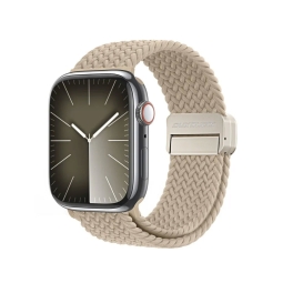 Strap for watch Apple Watch 42-49mm - Braided: Dux Mixture Pro - Beige