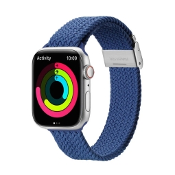 Strap for watch Apple Watch 42-49mm - Braided: Dux Mixture Pro - Blue