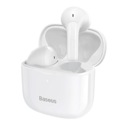 Wireless Earphones, Bluetooth 5.0,
 battery up to 5 hours, with case up to 25 hours, Baseus Bowie E3 - White