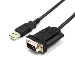 Cable: 1m, USB, male - COM-port RS-232, male