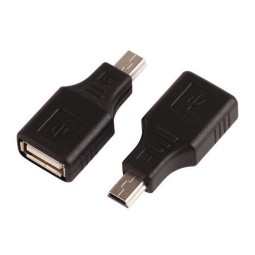 Adapter: USB, female - Mini USB, male