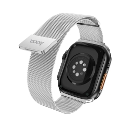 Strap for watch Apple Watch 38-41mm - Stainless steel: Hoco Milanese -  Silver