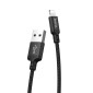 Hoco cable: 1m, Lightning, iPhone, iPad - USB: X14 - Black